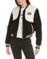 Фото #1 товара Mother The Vested Wool-Blend Varsity Jacket Women's