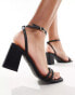 Фото #4 товара Truffle Collection block heel sandals in black