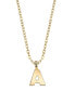 Фото #2 товара 2028 gold-Tone Initial Necklace 20"