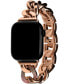 Фото #3 товара Women's Rose Gold-Tone Stainless Steel Chain Bracelet Apple Watch Strap 38, 40, 41mm