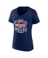 Фото #2 товара Women's Los Angeles Dodgers Americana V-Neck T-Shirt