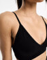 ASOS 4505 Icon seamless active intimate light support sports bra in black