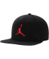 Фото #1 товара Men's Black Jumpman Pro Logo Snapback Adjustable Hat