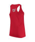 ფოტო #3 პროდუქტის Women's Red Washington Nationals Plus Size Swing for the Fences Racerback Tank Top