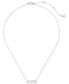 Фото #2 товара Silver-Tone Have Your Say Mini Pendant Necklace, 16" + 3" extender