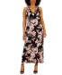 Фото #1 товара Petite Floral-Print Halter Maxi Dress