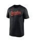 Фото #3 товара Men's Black Baltimore Orioles New Legend Wordmark T-shirt