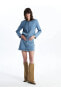 Фото #4 товара Джинсовая юбка LC WAIKIKI Standart Fit для женщин