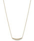 ფოტო #1 პროდუქტის Diamond Curved Bar Statement Necklace (3/8 ct. t.w.) in 14k Gold or 14k white Gold 16" + 2" extender