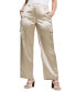 Women's Megan Satin Cargo Pants cemento, XL - фото #1