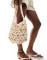 Pull&Bear crochet daisy bag in ecru