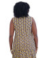 ფოტო #7 პროდუქტის Women's Printed Sleeveless Keyhole Top