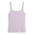 SCOTCH & SODA Rib Scoop Neck Tencel™ sleeveless T-shirt