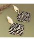 ფოტო #2 პროდუქტის Women's Black Pavement Drop Earrings