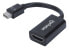 Фото #1 товара Manhattan Mini DisplayPort 1.2 to HDMI Adapter Cable - 1080p@60Hz - 12cm - Male to Female - Black - Equivalent to MDP2HDMI - Three Year Warranty - Polybag - 0.12 m - Mini DisplayPort - HDMI Type A (Standard) - Male - Female - Straight