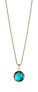 Decent Artic Symphony Turquoise Crystal Gold Plated Necklace 436-256-450