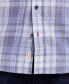 ფოტო #3 პროდუქტის Men's Short Sleeve Plaid Shirt