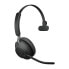 Jabra Evolve2 65 USB-A UC Mono - Black - Wireless - Office/Call center - 20 - 20000 Hz - 99.2 g - Headset - Black