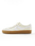 Levi's Sneak trainer in cream suede mix with gum sole