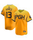 Фото #1 товара Men's Ke'Bryan Hayes Gold Pittsburgh Pirates City Connect Limited Player Jersey