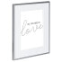 Hama Line - Metal - Silver - Single picture frame - Table,Wall - 13 x 18 cm - Rectangular