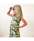 Toddler| Child Girls Green Camo Sleeveless Dress