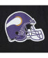 Фото #3 товара Men's Black Distressed Minnesota Vikings Team OG 2.0 Anorak Vintage-Like Logo Quarter-Zip Windbreaker Jacket