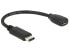 Фото #1 товара Delock 65578, 0.15 m, USB C, Micro-USB B, USB 2.0, Male/Female, Black