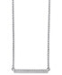 Cubic Zirconia Pavé 16" Bar Necklace in Sterling Silver, Created for Macy's