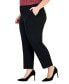 ფოტო #8 პროდუქტის Plus Size Straight-Leg Pants