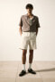 Фото #1 товара Regular Fit Linen-blend Shorts
