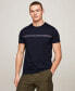 Фото #4 товара Men's Slim-Fit Stripe Logo T-Shirt