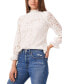 Фото #5 товара Women's Long Sleeve Smocked Neck Lace Blouse