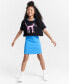 ფოტო #1 პროდუქტის Girls Meow Top & Ribbed Dress, 2 Piece Set, Created for Macy's