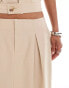 Фото #3 товара Reclaimed Vintage unisex linen look midi skirt in stone