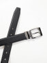 River Island reversible suedette belt in black