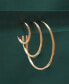 ფოტო #4 პროდუქტის Polished Tube Small Hoop Earrings in Gold Vermeil, Created for Macy's