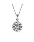 Фото #3 товара Floral Flower Inspirational Saying My LOVE Words Sunflower Open Locket Pendant Necklace For Women Teen Girlfriend Rhodium Plated .925 Sterling Silver