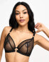 Scantilly by Curvy Kate Fuller Bust Exposed racerback plunge bra in black