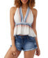 Фото #1 товара Juniors' Siena Sundown Stripe Halter Top