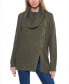 ფოტო #1 პროდუქტის Women's Waffle Knit Cowl Neck Sweater with Buttons