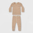 Фото #1 товара Q by Quincy Mae 2-Piece Top & Bottom Set Baby 3-6M Burgundy/Ivory Ribbed Striped