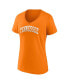 ფოტო #3 პროდუქტის Women's Tennessee Orange Tennessee Volunteers Basic Arch V-Neck T-shirt