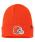 Men's Orange Cleveland Browns Primary Cuffed Knit Hat