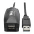 Фото #2 товара Eaton Tripp Lite U026-15M USB 2.0 Active Extension Repeater Cable (A M/F) - 15M (49.21 ft.) - 15 m - USB A - USB A - USB 2.0 - Male/Female - Black