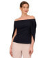 ფოტო #4 პროდუქტის Women's Off-The-Shoulder Cape-Sleeve Top