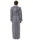 ფოტო #21 პროდუქტის Men's Thick Full Ankle Length Hooded Turkish Cotton Bathrobe