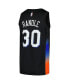 ფოტო #1 პროდუქტის Men’s Julius Randle Black New York Knicks Swingman Player Jersey - City Edition