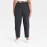 Фото #3 товара Women's Stretch Woven Taper Pants - All in Motion Black S