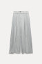 Zw collection darted linen blend trousers